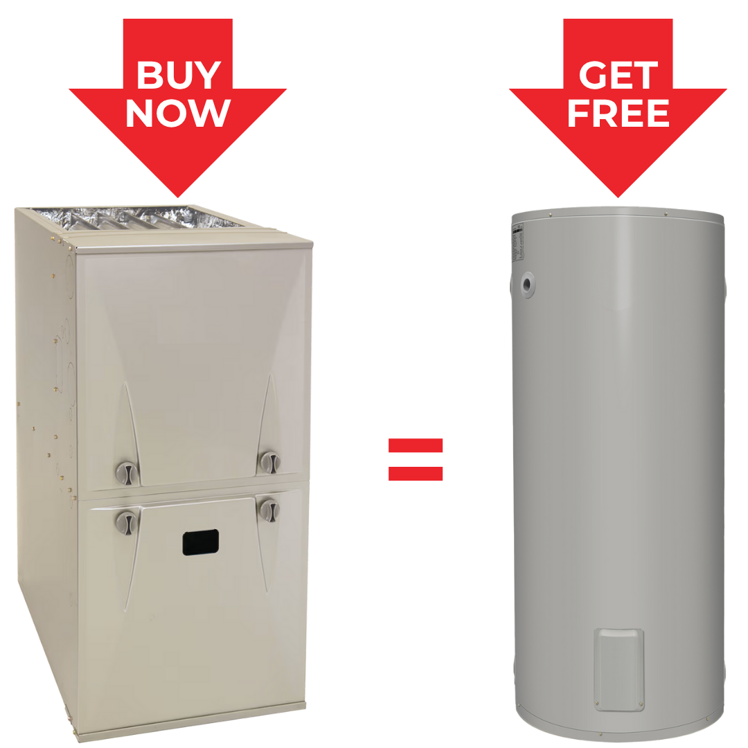 buy new heating system, get a free hot water tank promotion